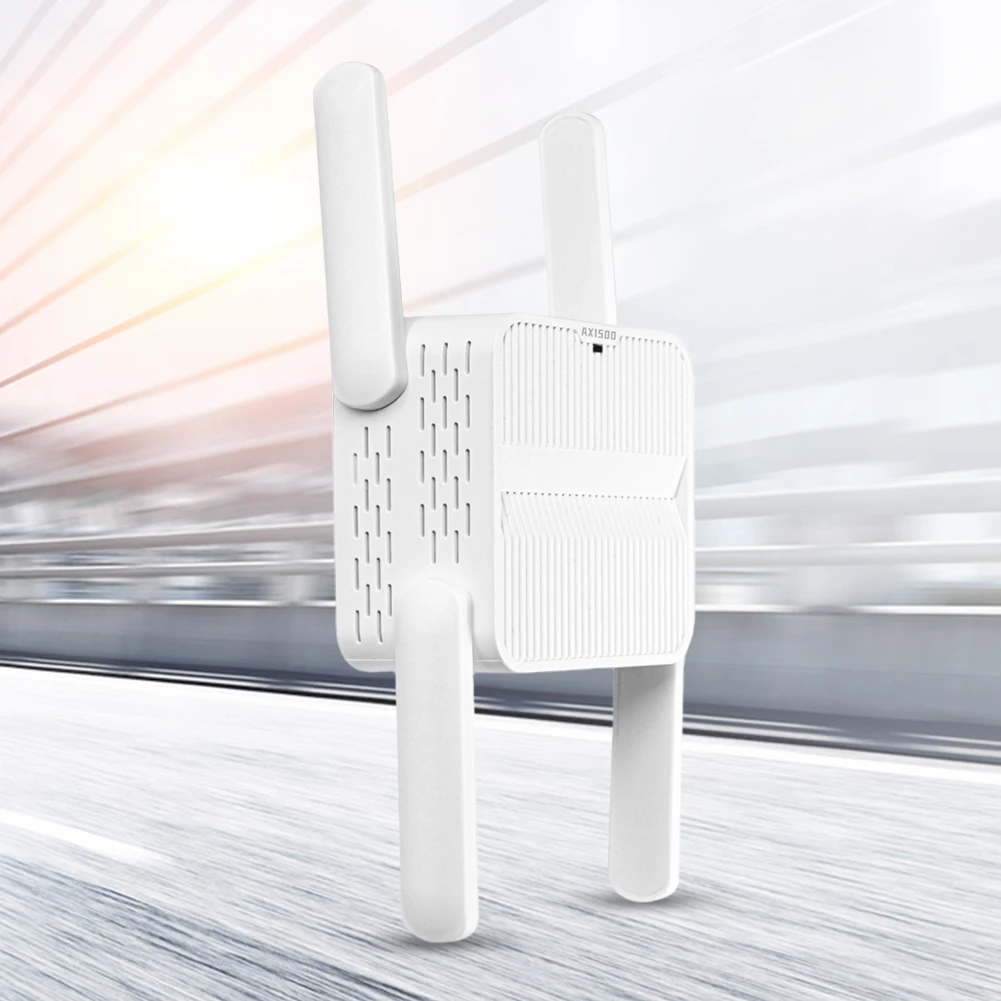 WiFi 6 Repeater Extender 1500Mbps Wireless WiFi Extender Dual Band 2.4G/5GHz WiFi 6 Amplifier with Ethernet Port 4*2dbi Antennas