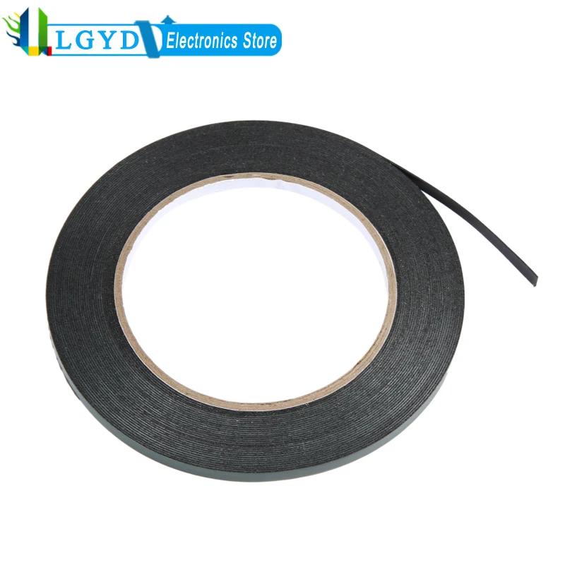 High Quality Strong Sticky Foam Adhesive 2mm / 3mm Width Double-Sided Tape for Phone Screen Repair, Length: 10m