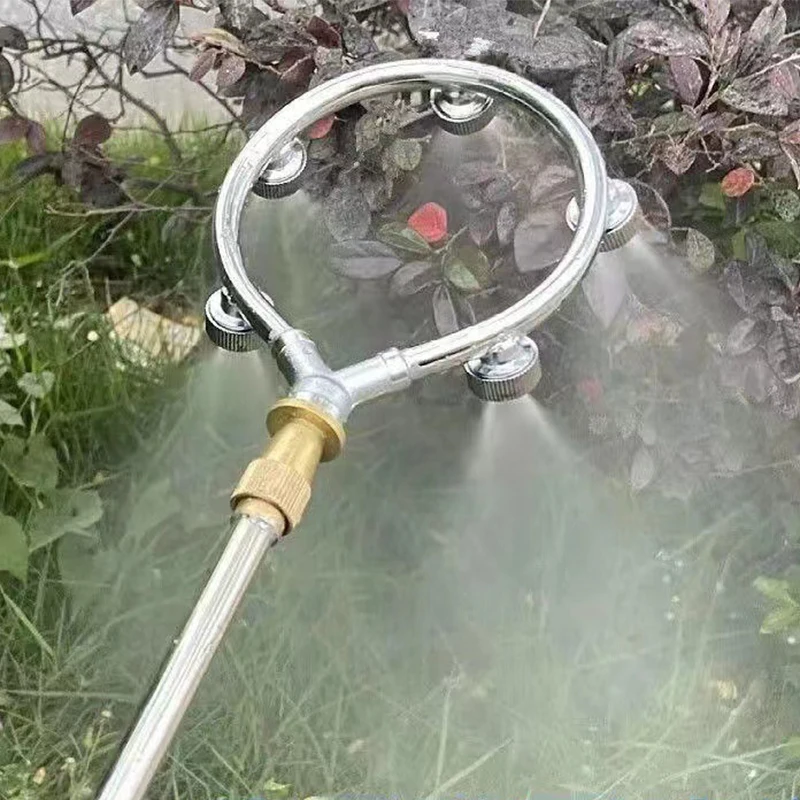 High Pressure Atomization Circular Nozzle Nozzle Five-Hole Circular Nozzle Stainless Steel Sprinkler Water Flowers And Trees