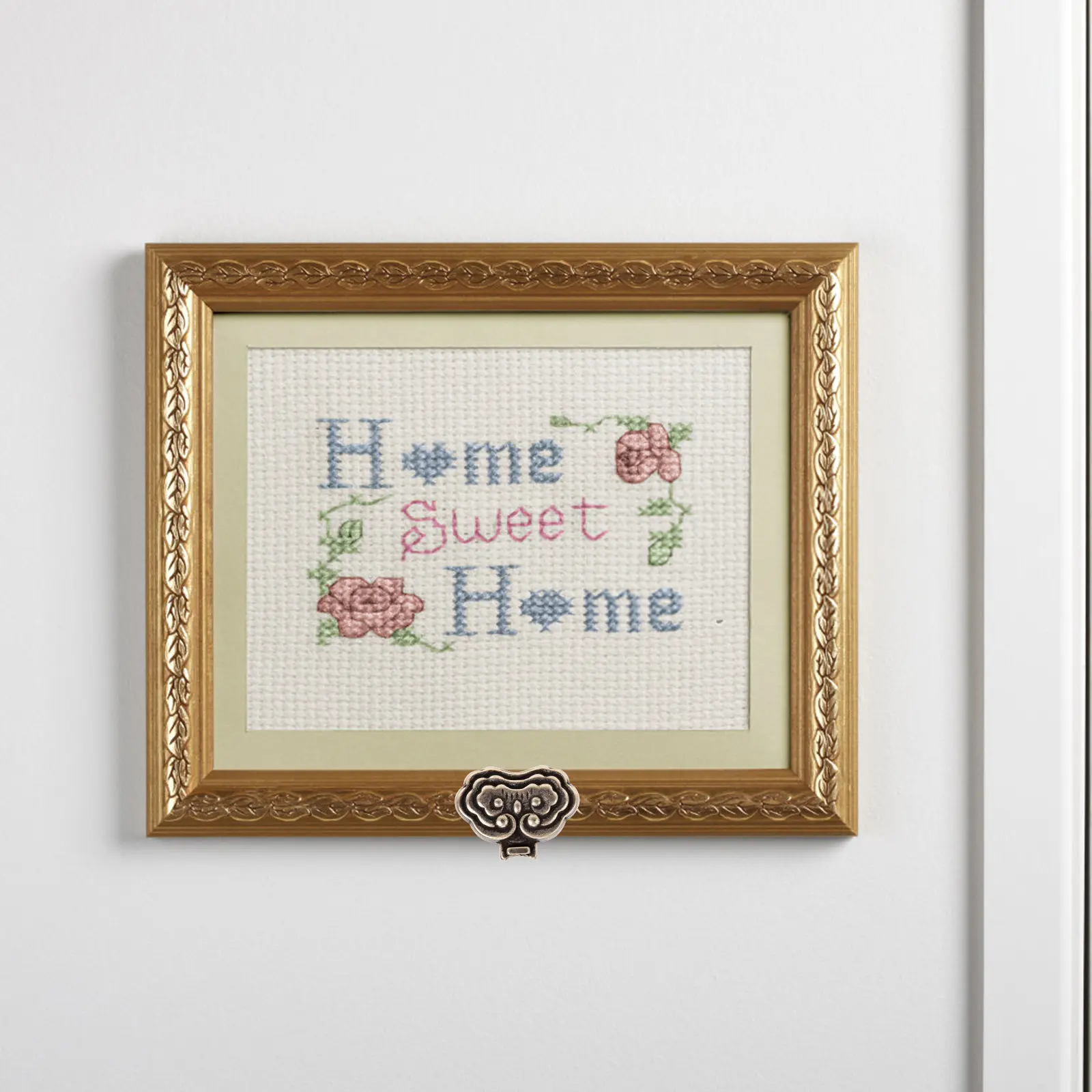 Brass Picture Frame Hanger Chinese Style Sturdy Retro Design for Hanging Photos Paintings Plaques Wall Clocks Photo Frame Hanger