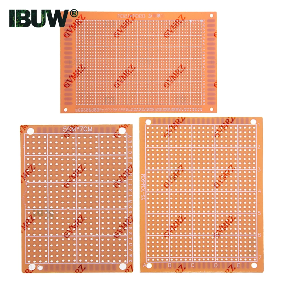 Phenolic PCB Prototype Board Universal Through Hole Perfboard for DIY Electronic Projects