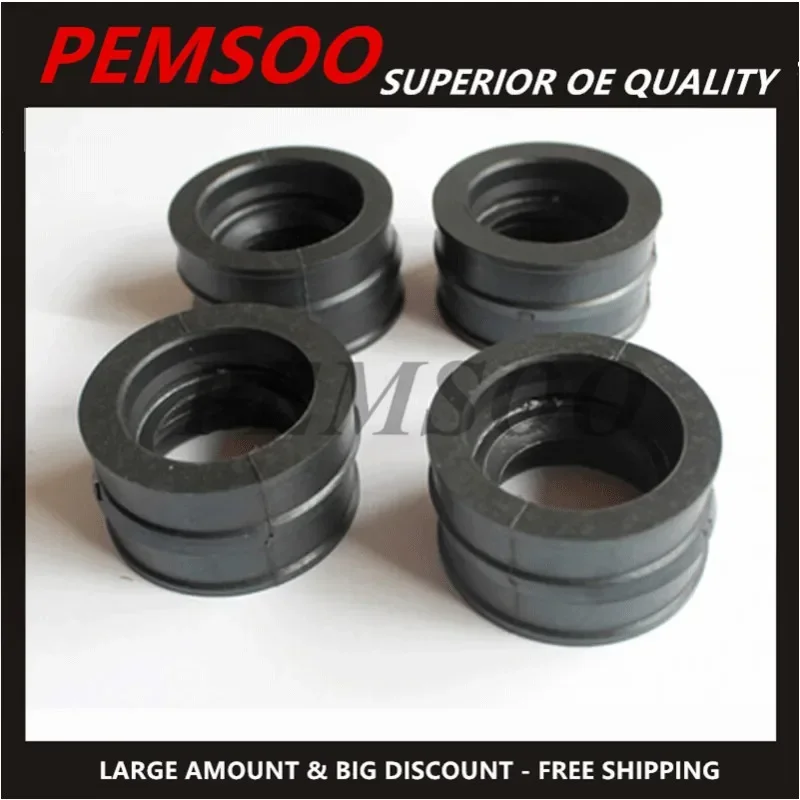 16211-460-770  16211 460 770 4PCS  Carburetor Intake Manifold Boots For 1979-1982 Honda CB650 CB650C CB650SC New 16211460770