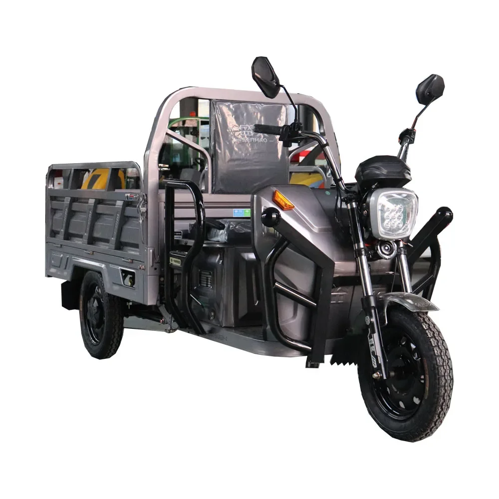 Strong Electric Tricycle Cargo Passenger Open Boby For Adult Passenger And Cargo Carrier