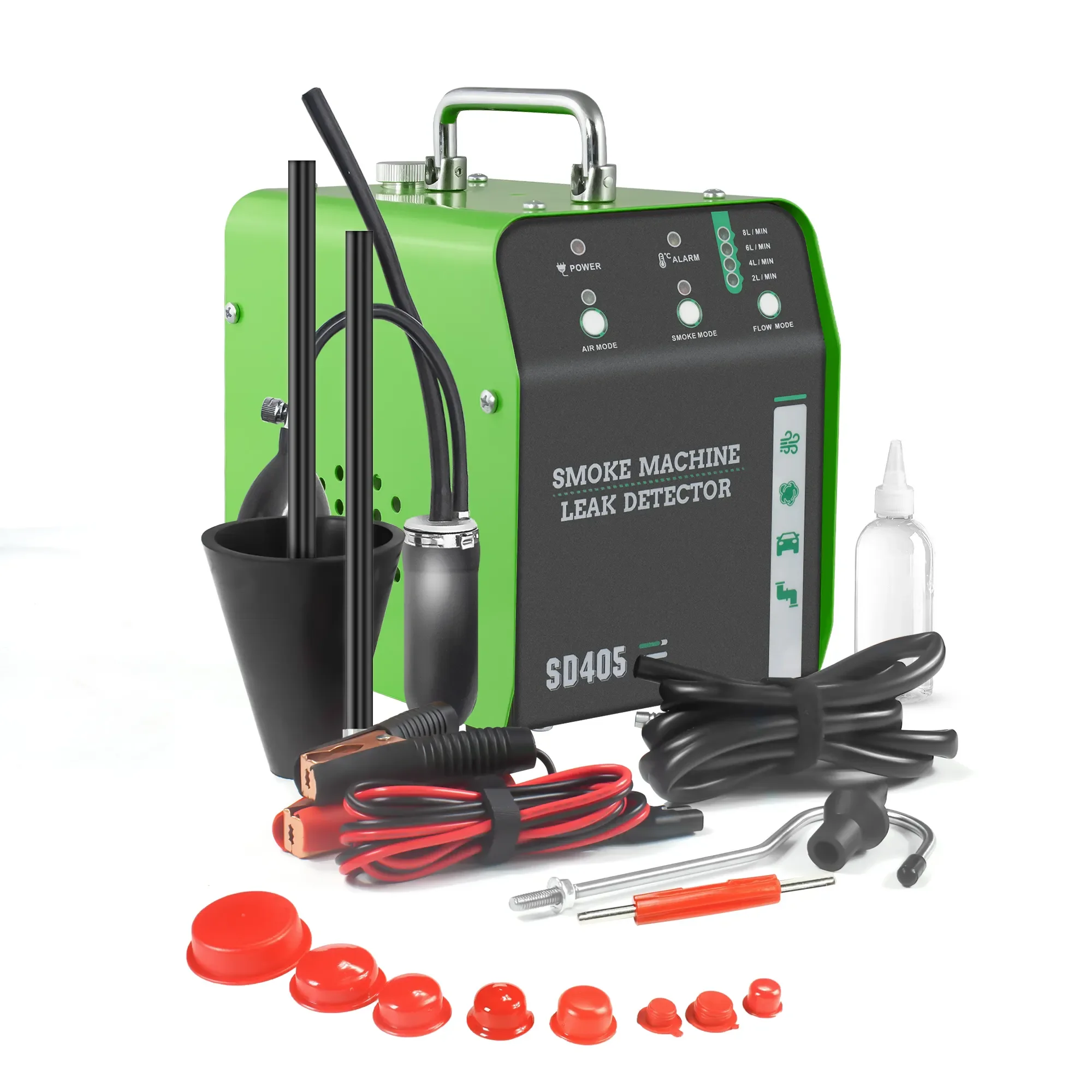 Automotive Smoke Machine with Air Pressure Leak Detector Car Trucks EVAP Detect Pipe Smoke Leakage Analyzer SD405