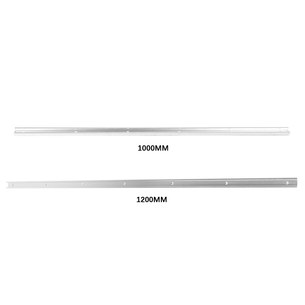 30 Type Woodworking T-Shaped Groove Track Miter Track Jig Tool Aluminum Alloy T Track T Slot Miter Jig Tool 1000/1200mm