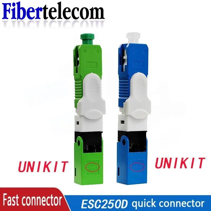 Original UNIKIT Brand ESC250D FTTH SC UPC Optical fibe quick connector SC FTTH Fiber Optic Fast Connector Embedded 100% Original