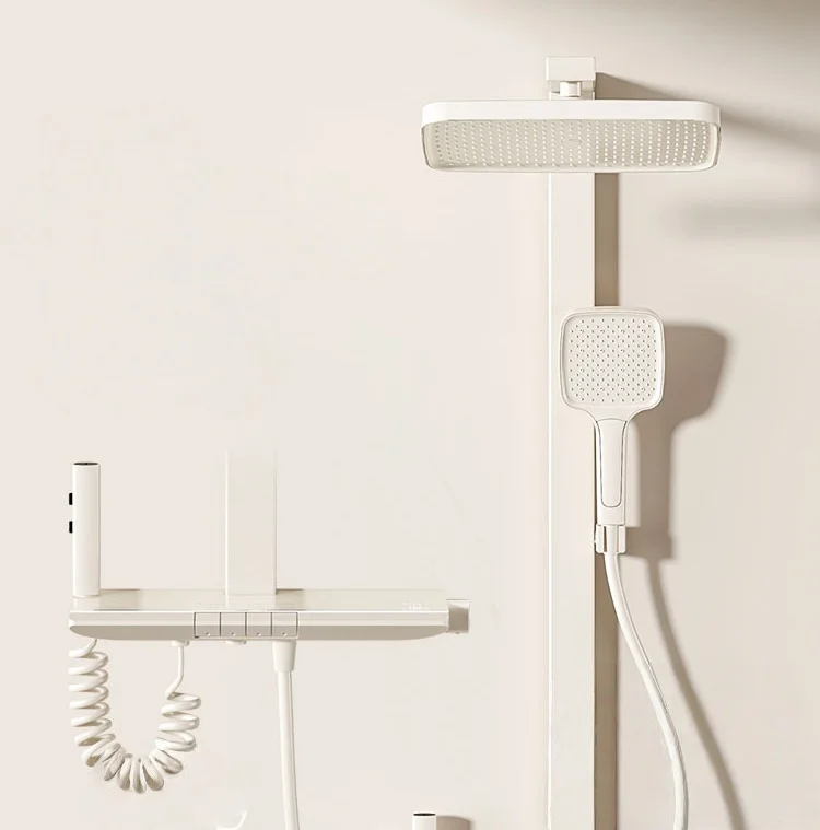 shower head set panel bathroom outdoor rain faucet smart filtered waterfall system heads for mixer faucets