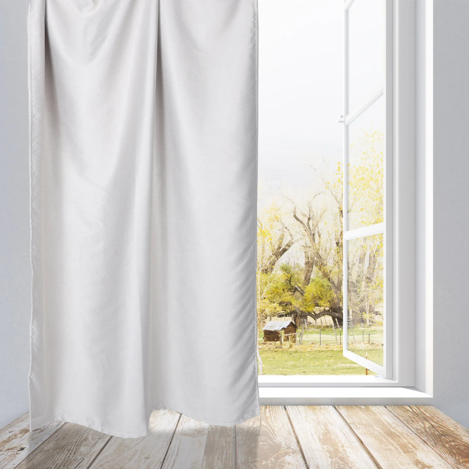 Blackout Curtains For Bedroom Self Adhesive Light Blocking Window Shade No Drill Installation Portable Linen Curtain For