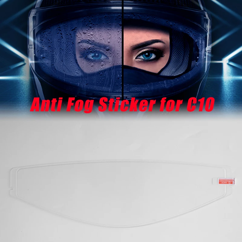 c10 Anti fog film sticker For HJC HJ-34P HJ 34P C10 Motorcycle Helmet Visor Lens Shield Motorcycle Accessories