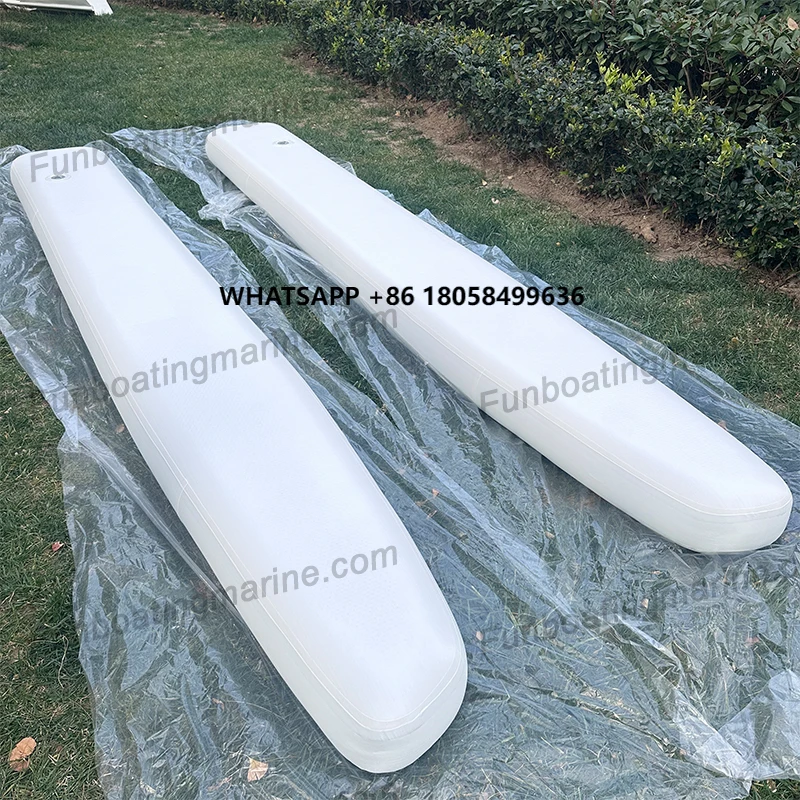 DWF Pontoon Boat Accessories Inflatable Floating Island Air Pontoon Boat Water Bike Parts