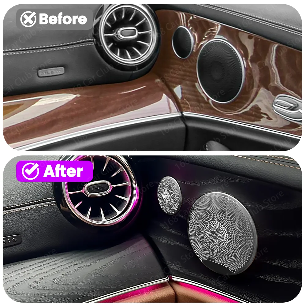 Non Luminous Mid Tone Cover Plate For Mercedes Benz C Class W205 GLC X253 E Class W213 E-coupe W238 Decorative cover plate