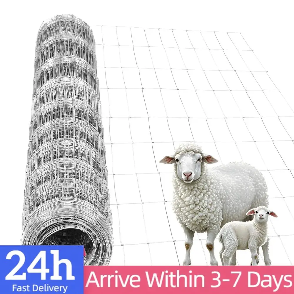 Galvanized Chicken Wire Mesh Roll Poultry Breeding Fence for Yard Garden and Animal Protection