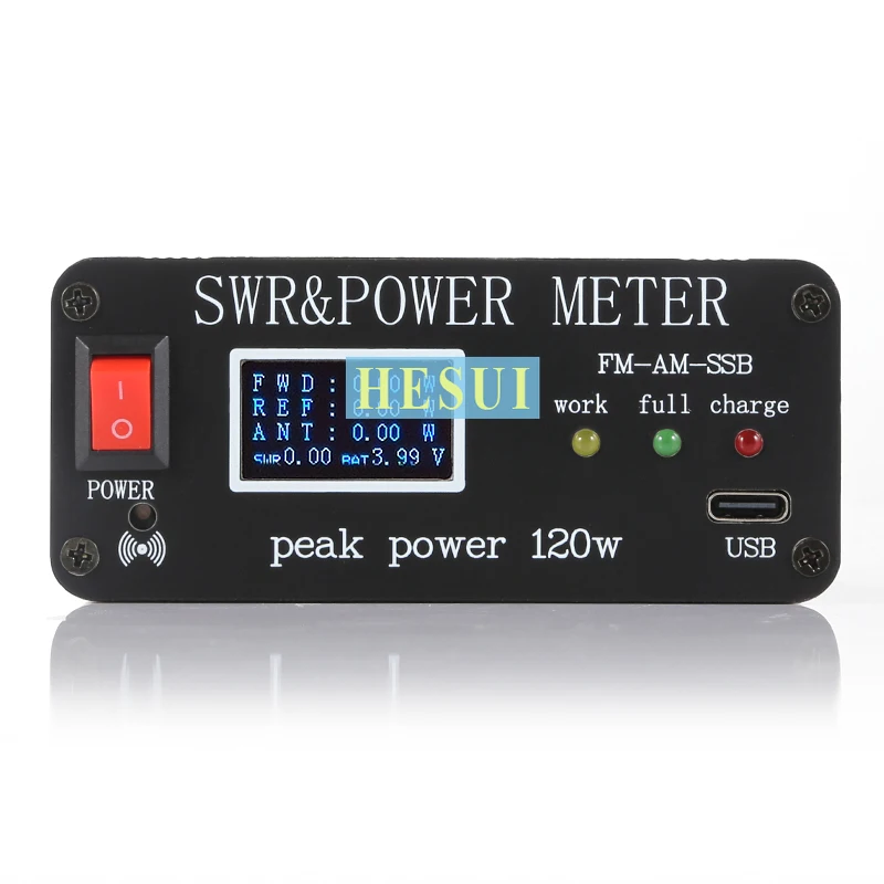 Mini HF auto antenna tuner 1.8-50MHz 0.5-120W Short Wave Standing Wave Meter SWR & Power Meter FM AM CW SSB