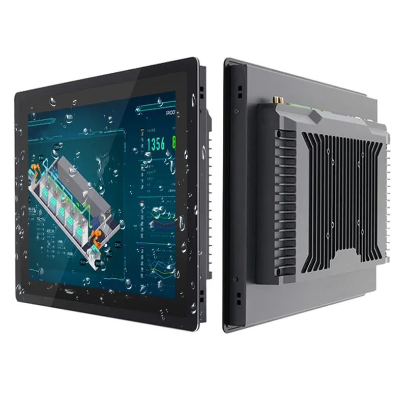 10.4 inch industrial mini computer all-in-one pc with capacitive touch screen core i7-8565U built-in WiFi for Win10 pro 1024x768