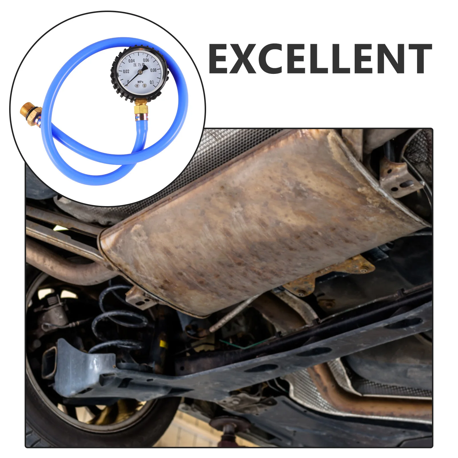 Car Exhaust Plugging Detection Tester Catalytic Plugging Professional Catalytic Clogging Detection Gauge for Back