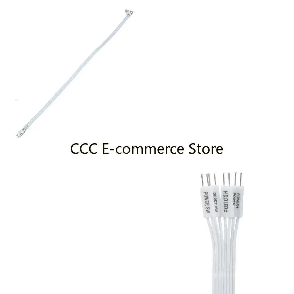 Power SW Extension Cable 20cm/30cm/50cm/100cm Mainboard Switches Hard Disk LED/PLED/Reset SW/Power SW Extender Line R58A