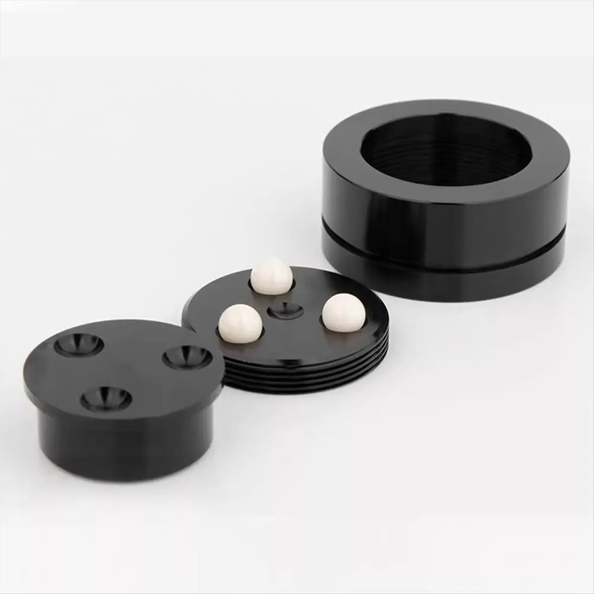 Exquisite- 4PCS HIFI Audio Speaker Stand Feet Fever Amplifier CD Player Tripod Speaker Shock-Absorbing Foot Pad Steel Ball