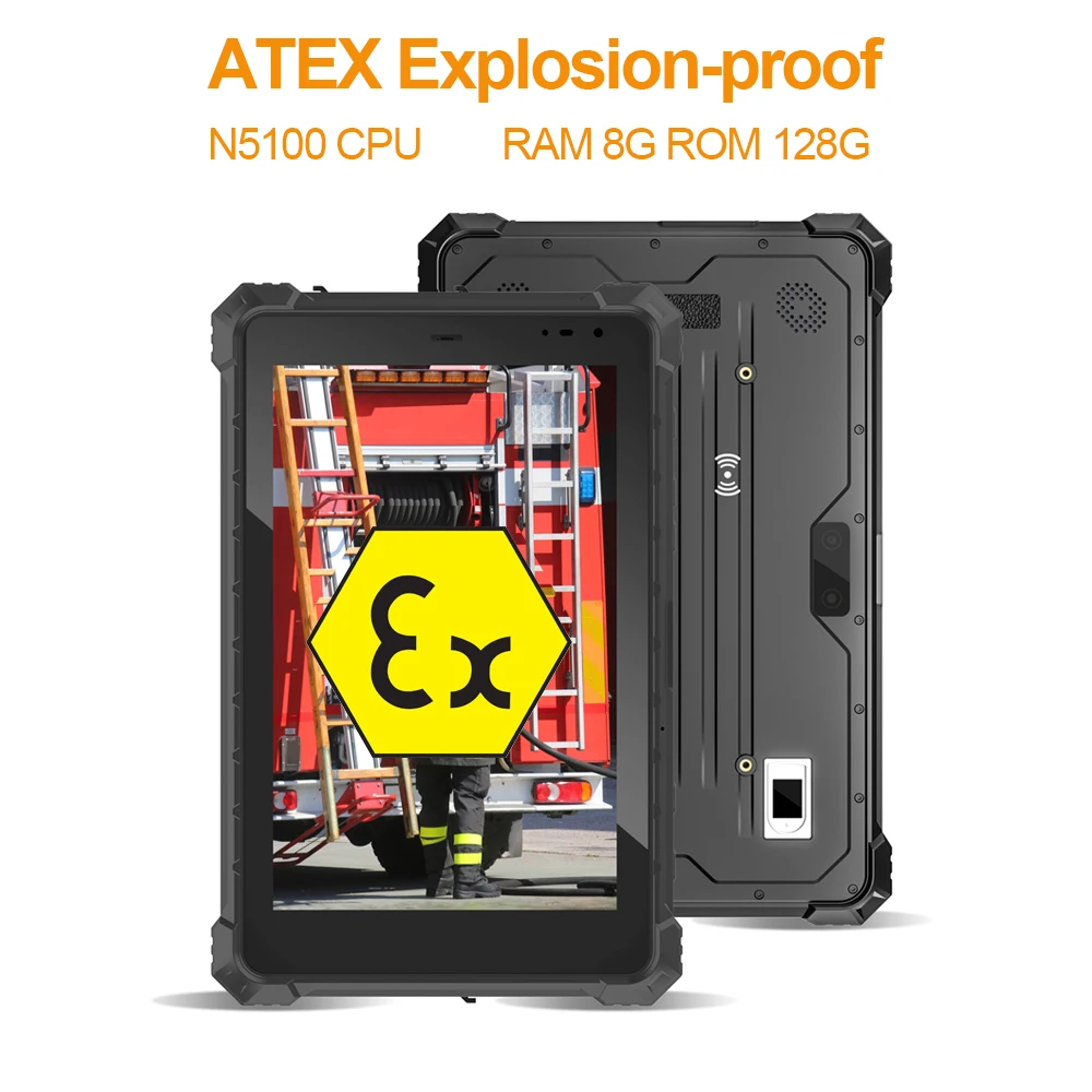 Real Explosion-proof Rugged Windows Tablets for Industrial Use Mobile Computer 4G GPS RJ45 RS232 Panel PC for Petrochemical