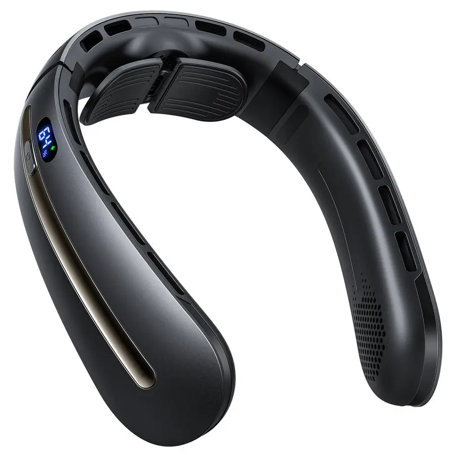 Neck Fan, 3 Turbo Portable Fans with Neck Support, 4 Speed amp LED Display, 5200mAh Rechargeable Personal Fan, HandFree Wearable