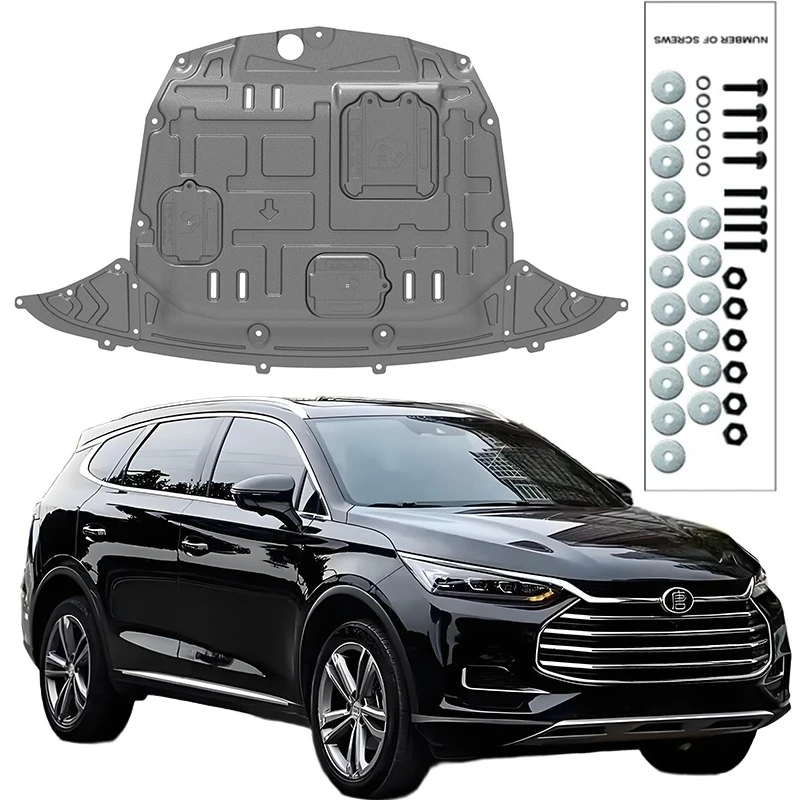 Higher Quality Alloy Under Engine Guard Mudguard Board Splash Shield Mud Fender Plate Panel For BYD TANG 2018-2021 2.0T