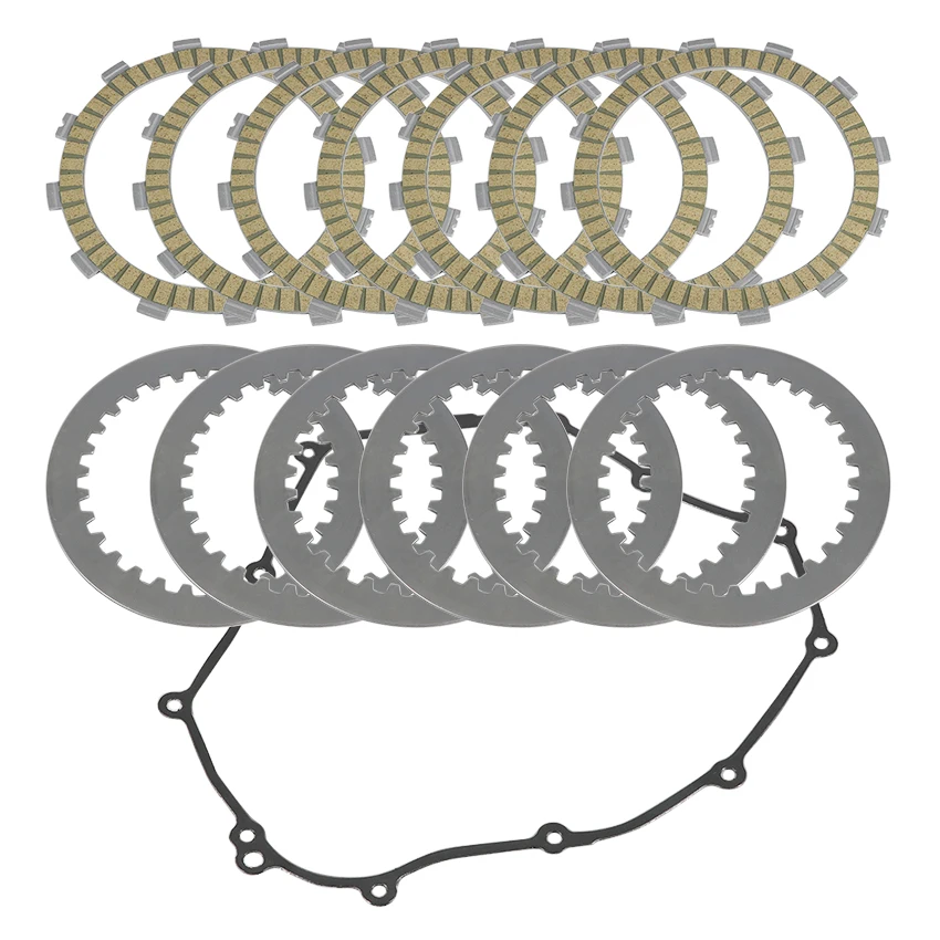 Motorcycle Clutch Disc Friction Piece Kit Discs And Generator Cover Gasket For Yamaha MTT690 MT07 MT-07 MTM690 XSR700 Parts