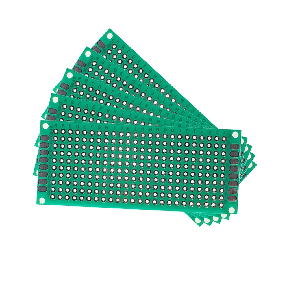 5PCS 3*7CM PCB Board Single Side Prototype Board Green Universal Circuit Boards DIY Electronic Kit for Arduino