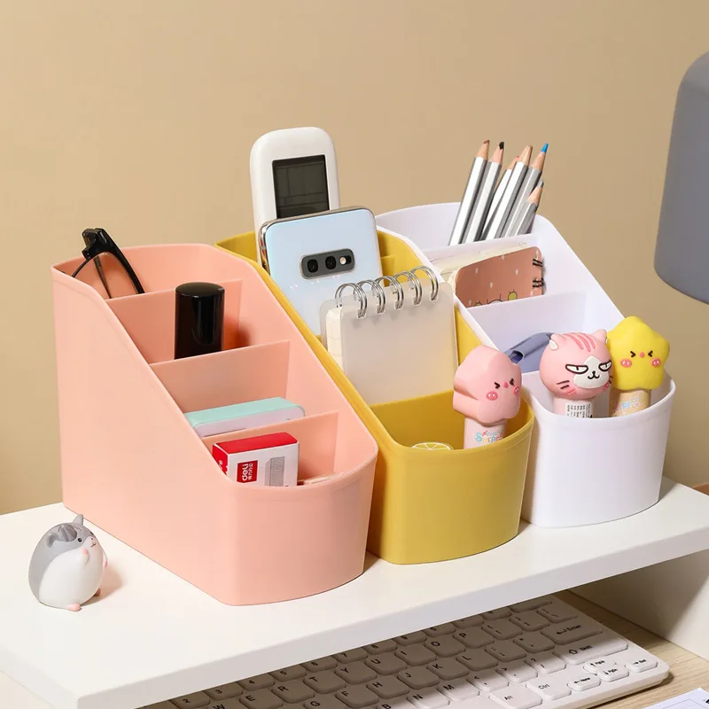 Large Capacity Desk Organizer School Office Stand Stylish Pen Organizer Art Supplies Desktop Storage for Organization