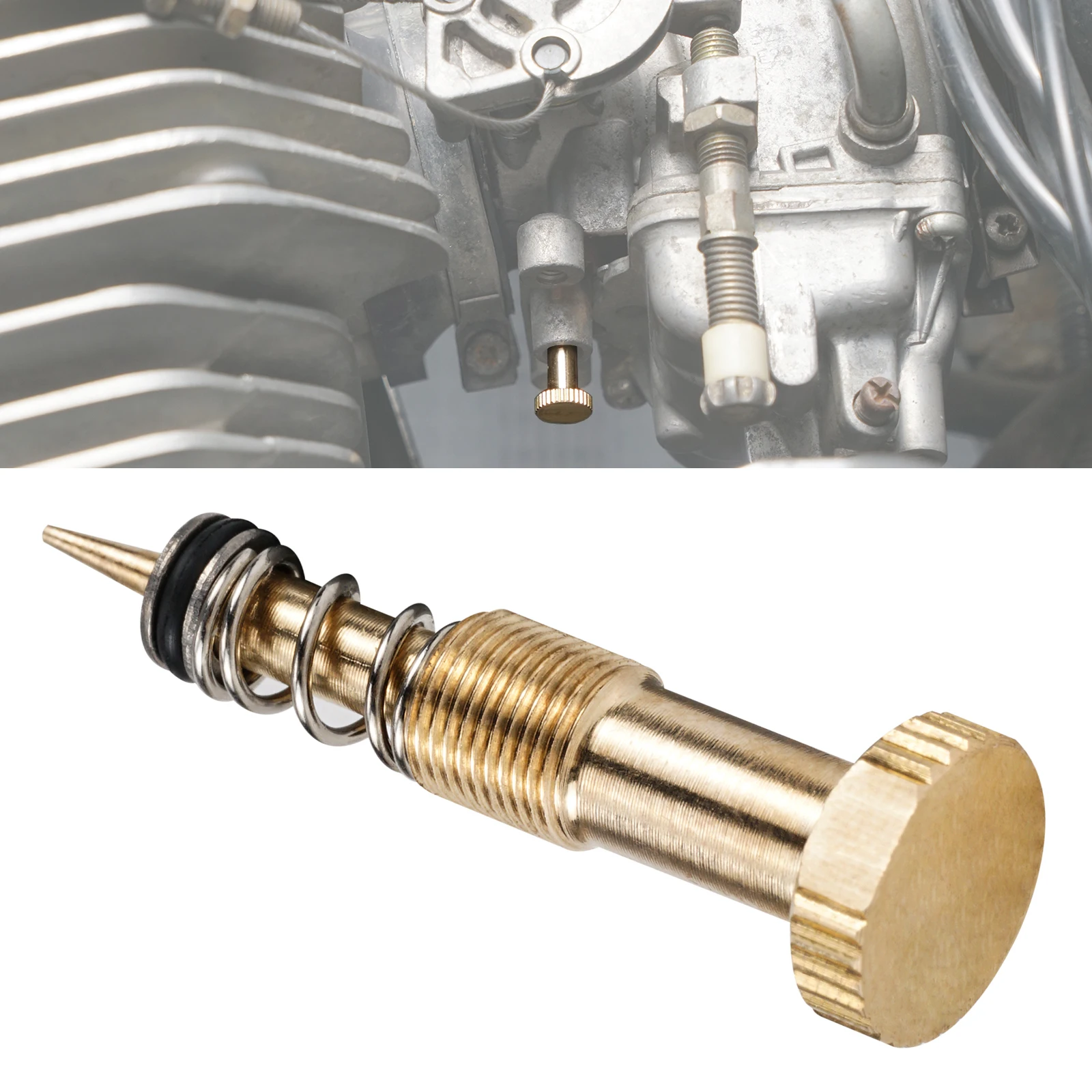Motorcycle Brass Extended Carburetor Air Fuel Mixture Screw for Suzuki DR650 S SE DR650S DR650SE DR 650 1996-2024