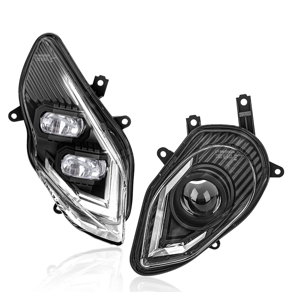 Emark Approved 120W Motorcycle Headlamp High Low Beam DRL Head Lamp for BMW S1000RR S1000 2015-2018 Full LED Headlight Assembly