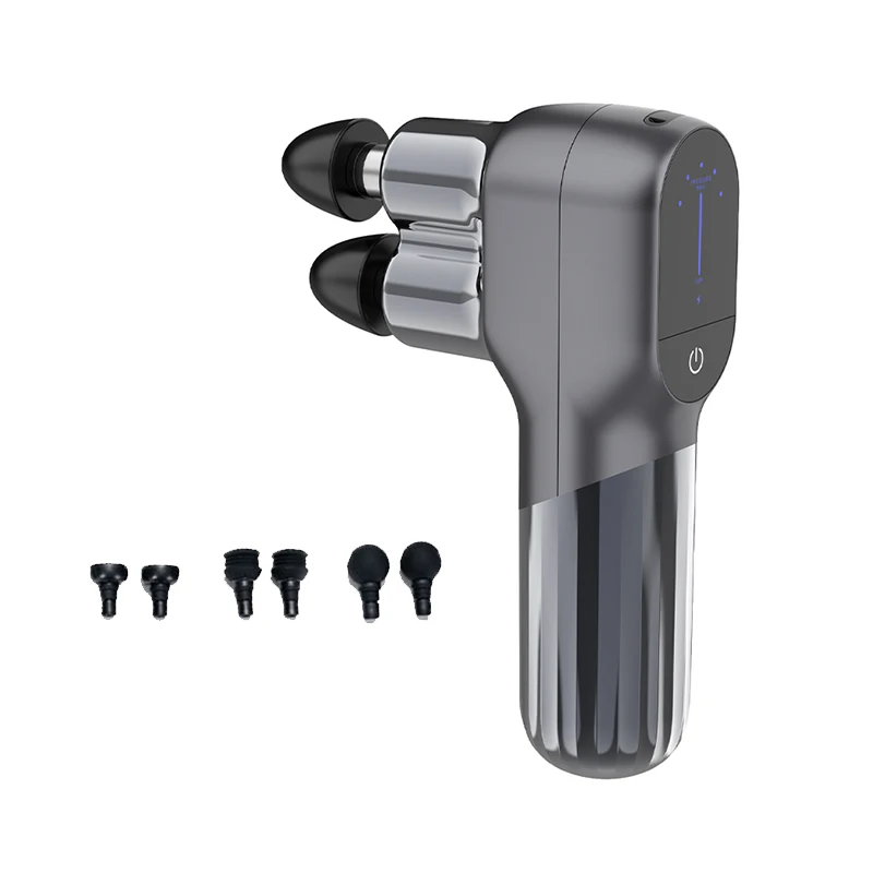 Beoka Professional Double Head Massage Gun High Quality Portable Deep Tissue Muscle Vibration Machine Handheld Fascia Gun