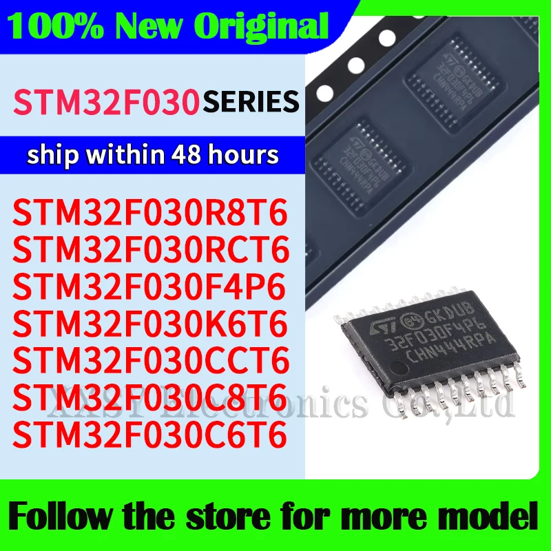 STM32F030R8T6 STM32F030RCT6 STM32F030F4P6 STM32F030K6T6 STM32F030CCT6 STM32F030C8T6 STM32F030C6T6 In stock
