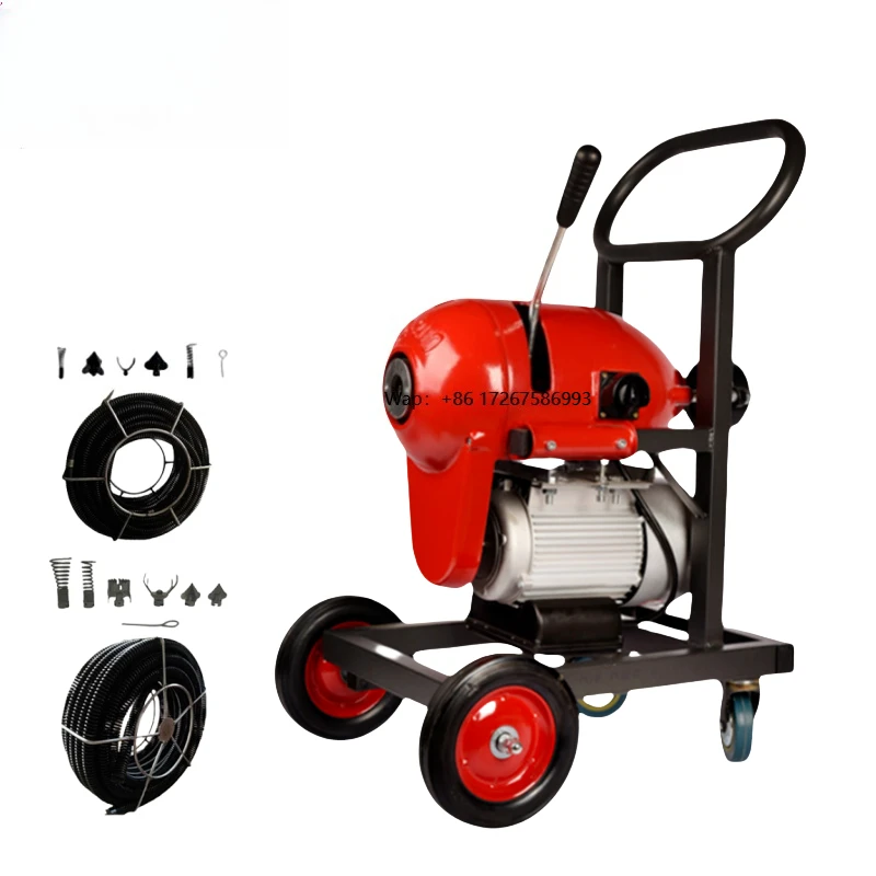 Electric Portable Electric Pressure Washer Pump Auger Pipe Cleaner Machine Gas Pressure Washer Sewer Drain Cleaning Machine