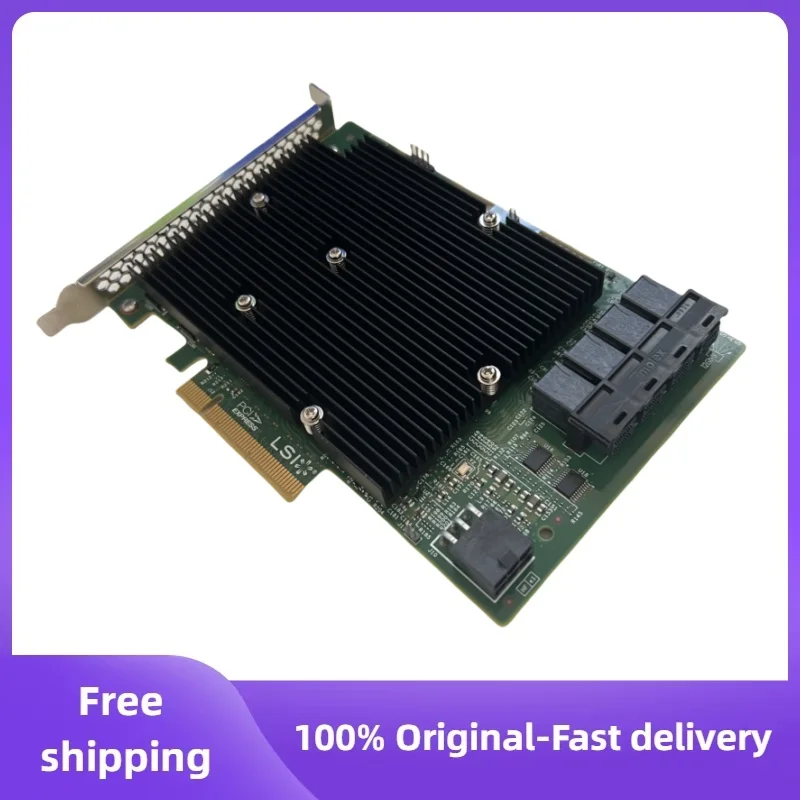 Original used For LSI  SAS 9300-16I IT mode 12GB/S SATA+SAS HBA HOST BUS ADAPTER CARD 03-25600-01B 100% Tested Fast ship