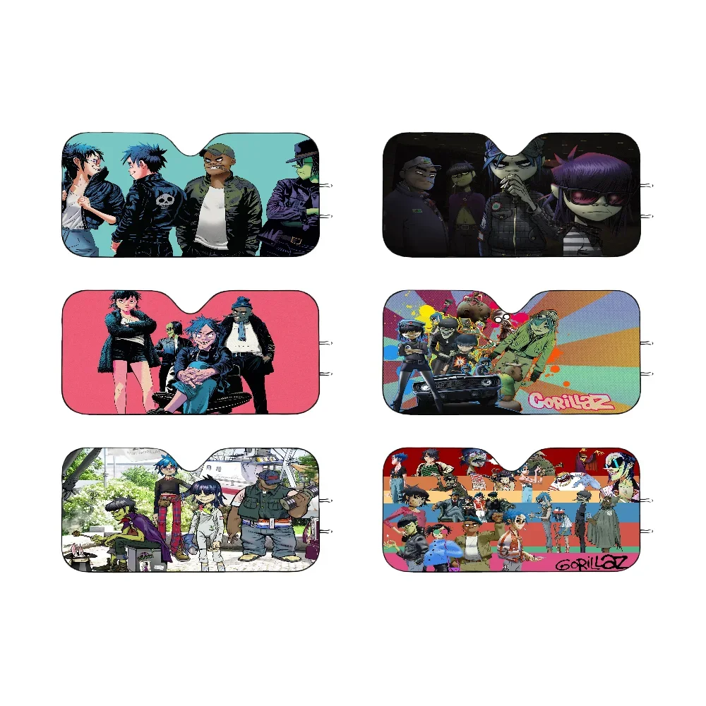 Gorillaz Car Window Windscreen Cover Sun Shade Auto Sun Visor Car-covers Car Solar Protection