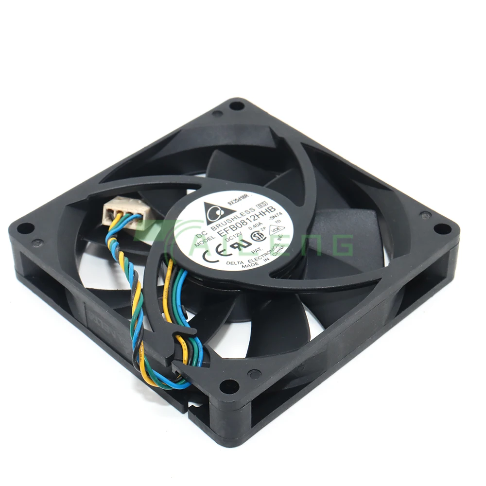 New 80mm Comptuer PC Cpu Pwm Cooling Fan 8cm 4-Pin 4Pin EFB0812HHB 12V 0.40A Sigle Ball Bearing 80X80X15mm 8015 for Delta