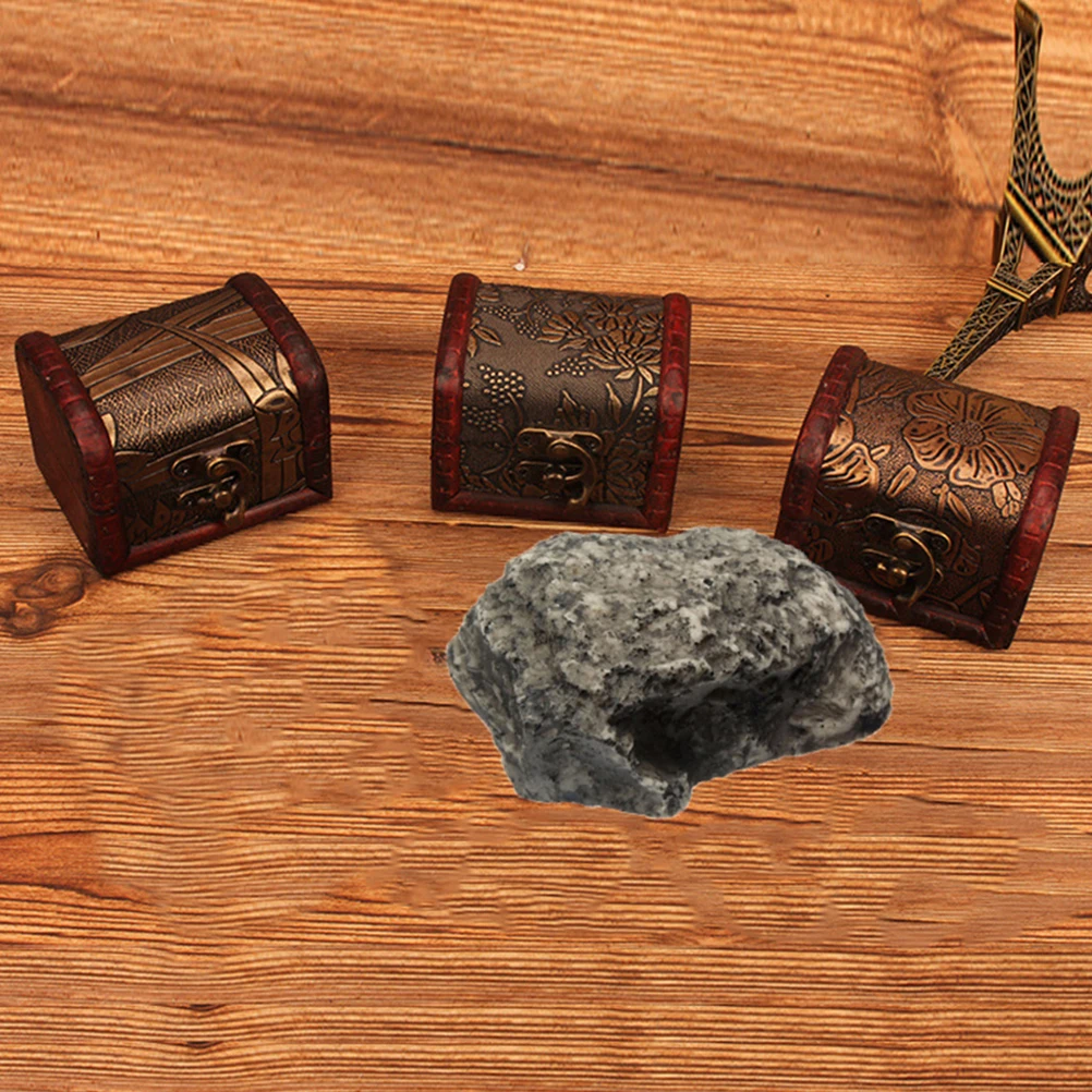 Stone Safe Box Synthetic Resin Key Hider Small Money Storage Decoration landscaping yard key holder Stone Key Box