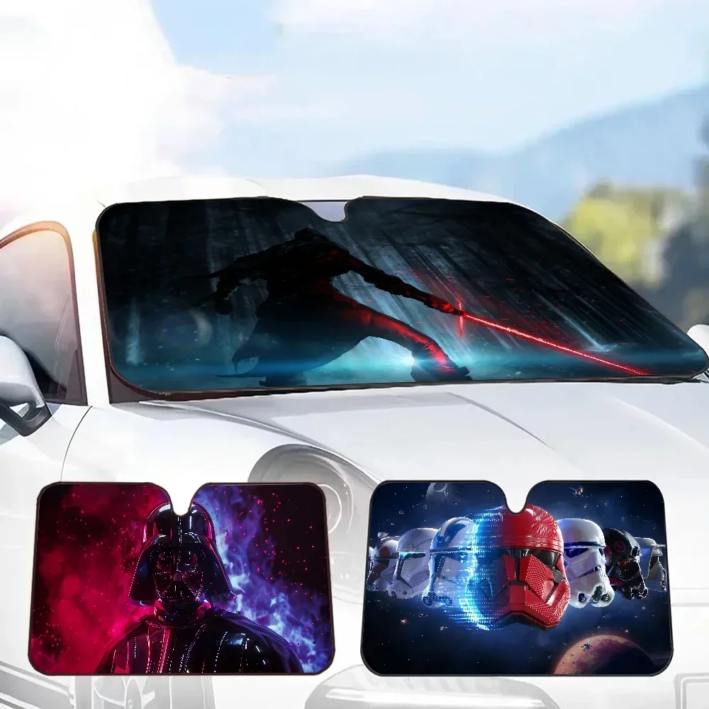 Classic Film Series S-star W-wars Car Windshield Sun Shade Foldable Car Front Covers Car Sunshade For Car Accessories Blocks