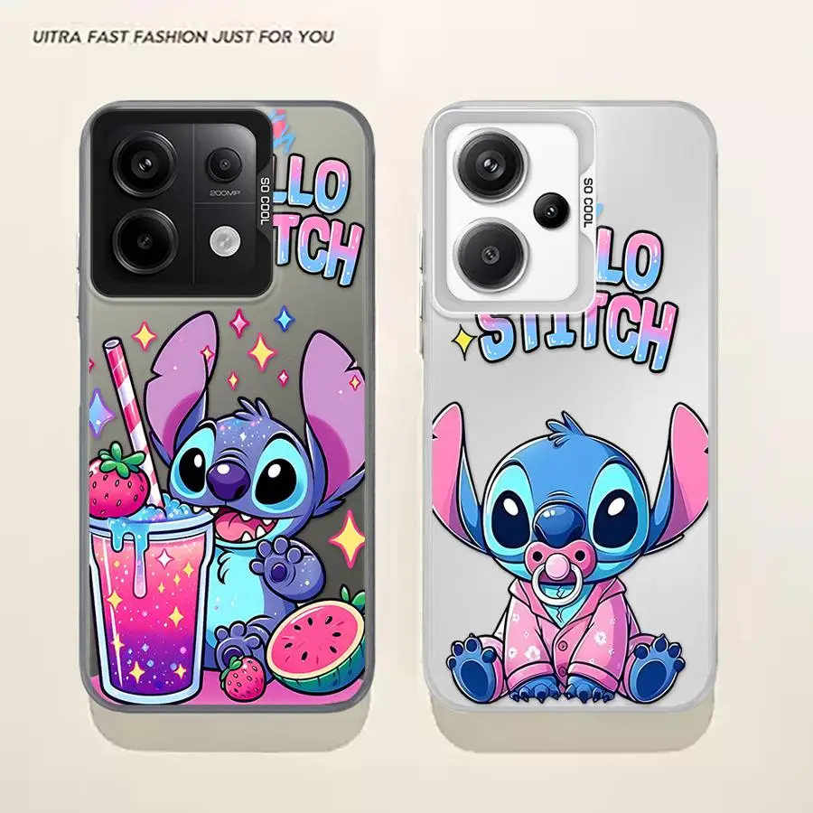 Phone Case for Xiaomi Redmi Note 10S 12Pro 14Pro+ 11S 12 12S 11 13 Pro + 10 14 Soft Cover Disney Stitch Angle