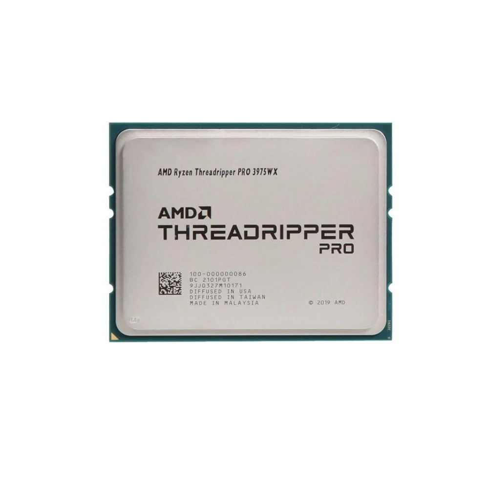 Bulk Ryzen Threadripper PRO 3975WX Processor with 32 cores 64 Thread Socket WRX8 3.5GHZ to 4.2GHZ 280W CPU 128 MB L3 cache