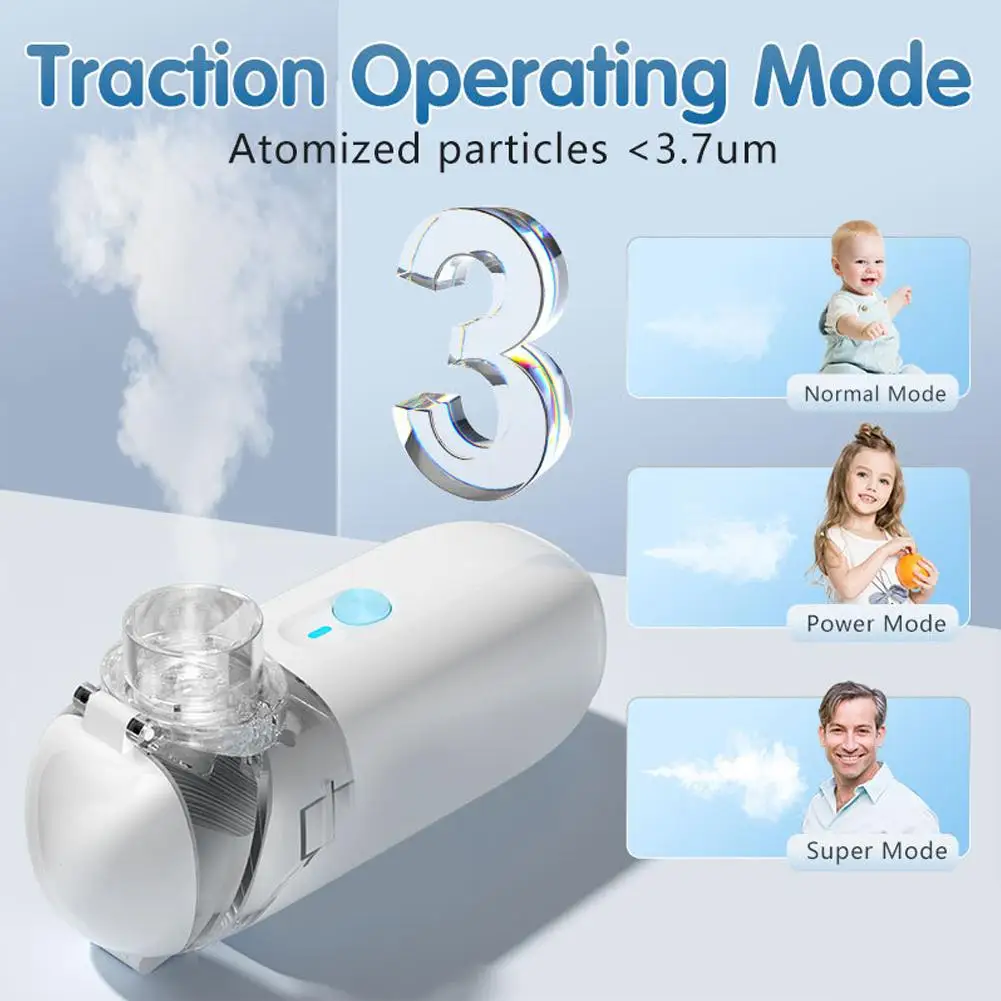 Portable Nebulizer Efficient Handheld Nebulizer For Adults Kids Ultrasonic Nebulizer Medical Grade Compression Nebulizer
