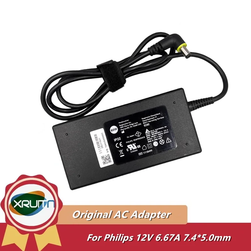Genuine MDS-080AAS12 A Power Adapter 12V 6.67A 80W for PHILIPS Dorma 200 500 CAX500T12 DreamStation Power Supply ADE022 1118499
