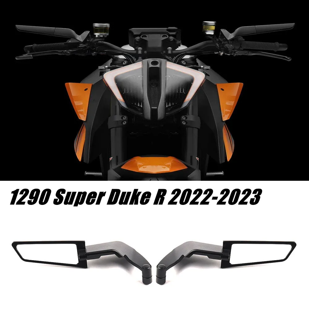 FOR KTM 1290 Super Duke R Motorcycle Rearview Mirror Wing Aerodynamic Rotatable Aluminum Alloy Side Mirrors Wider View Angle