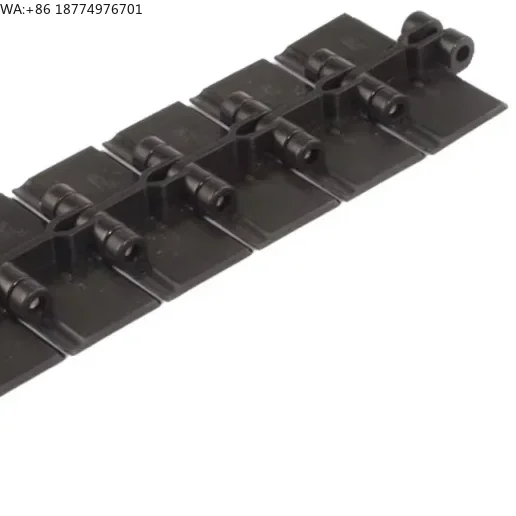 Stainless Steel Flat Top Chain Anti-static Single Hinge Straight Chain Thermoplastic Flat Top Belt for Beverage Liquid Conveyors