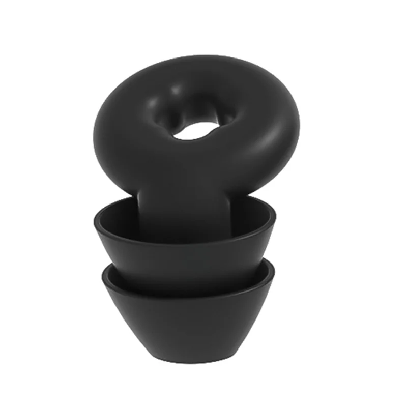 CHYY Top Soft Ear Plugs For Noise Reduction Waterproof Silicone Ear Plug For Sleeping Airplanes Noise Sensitivity Durable Black