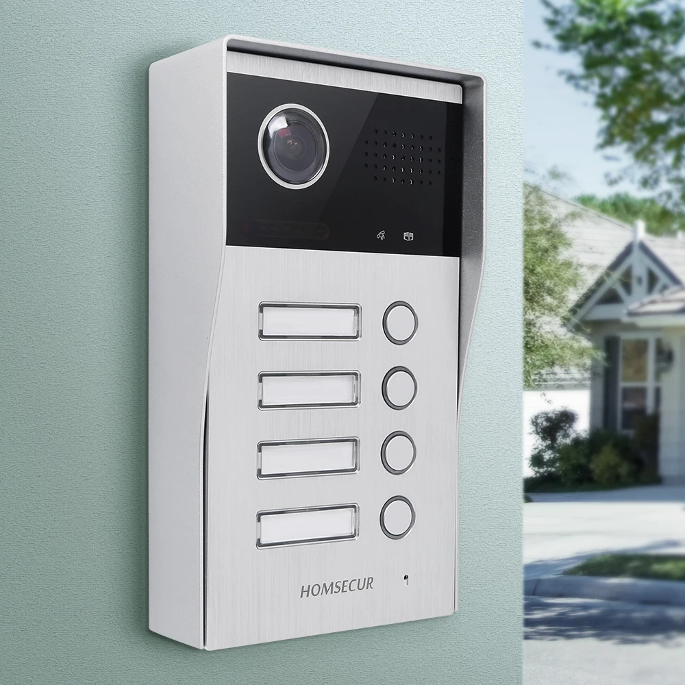 2 Wire Camera Doorbell B17DB-S Surface Mount For HOMSECUR HDK 2 Wire Video Doorphone Intercom 4 Families