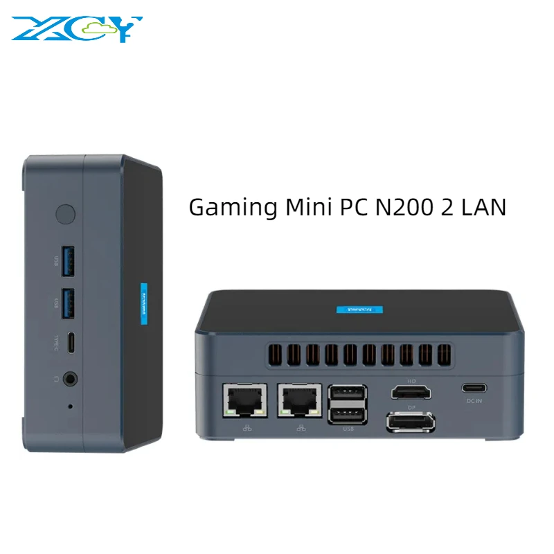 Intel N200 Mini PC DDR5 4800MHz M.2 NVMe SSD Win11/Linux WiFi6 BT5.2 4K/8K 60Hz HDMI/DP Type-C 2.5G LAN USB3.2 Ultra Slim Comput