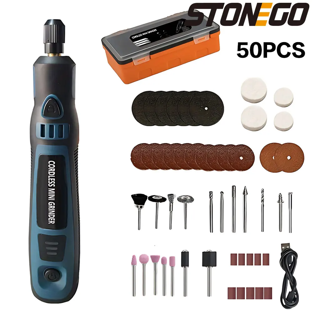 Portable USB Rechargeable Electric Mill Set, Compact Engraving Tool for Jade Polishing, DIY Projects & Versatile Power Tool