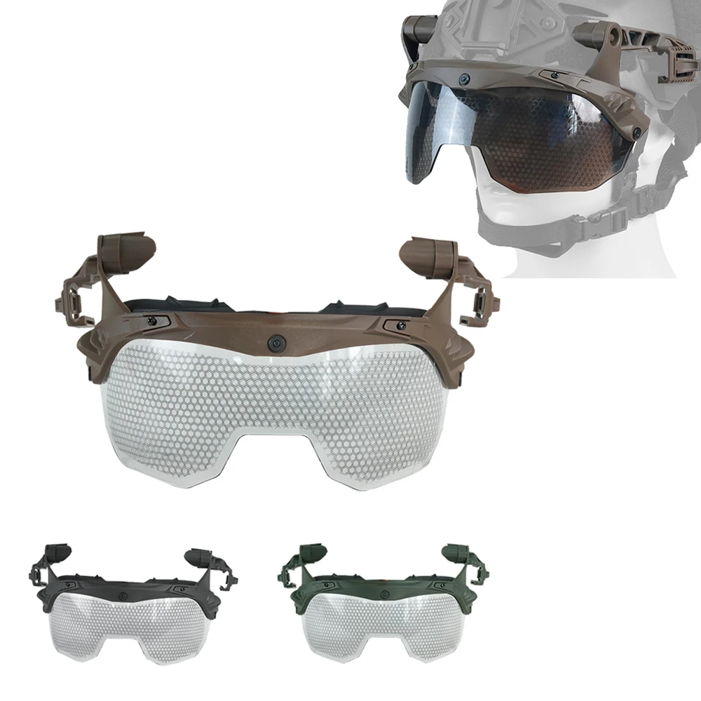 BOOIU Tactical Helmet Wendy 3.0 Goggles Anti-fog EX3.0 Guide Rail Multi-angle Glasses Outdoor Goggles Protective Equipment