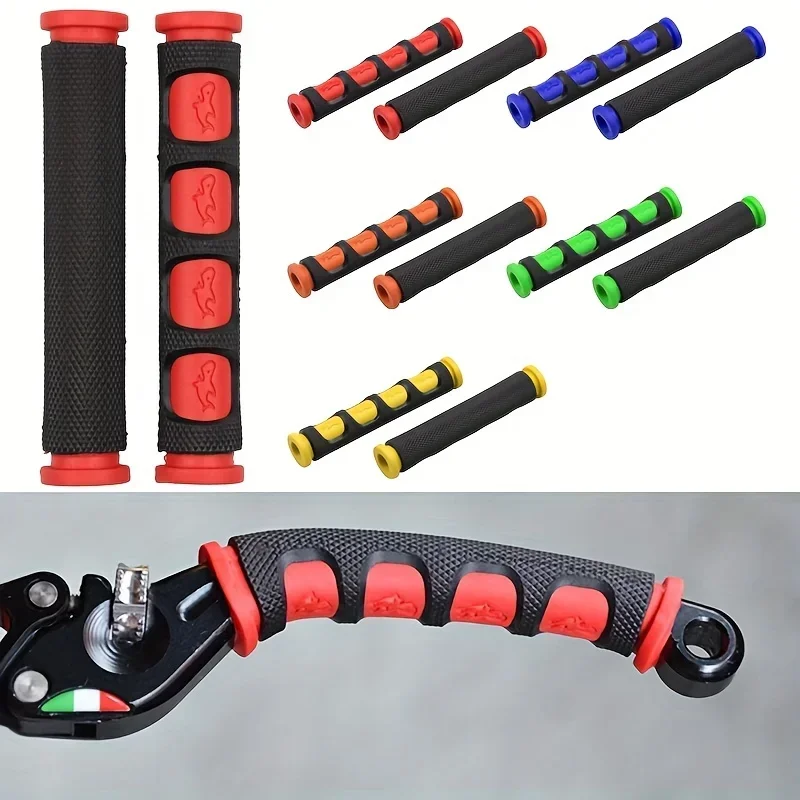 2PC Motorcycle Brake Handle Silicone Sleeve Soft Anti-Slip Durable Moto Bicycle Protective Handlebar Moto Equipments Accessories