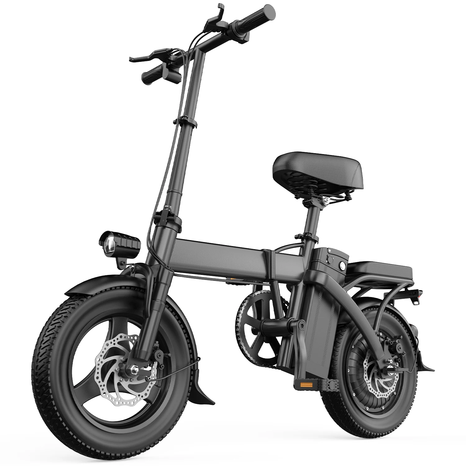Mini Foldable Electric Bike For Adults, 48V 20AH/15AH/10Ah Battery, Ebikes For Men, 500W Motor, 14'' Folding Electric Bicycles